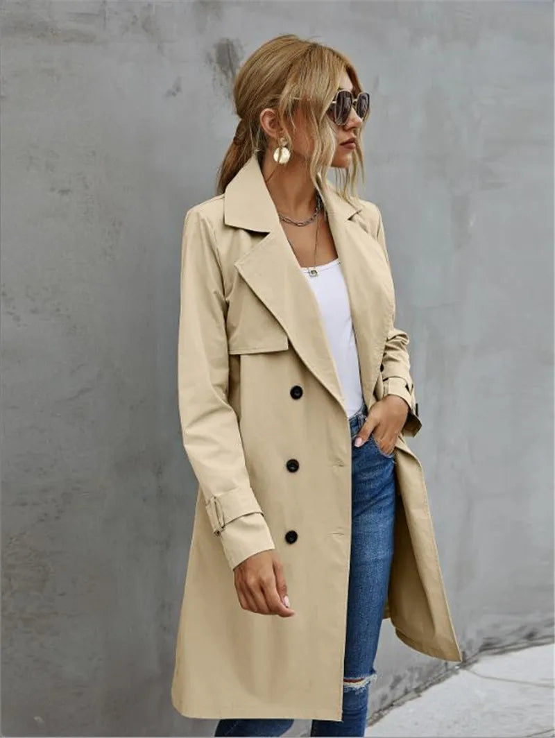 GR and Winter Trench Coat Jacket Women