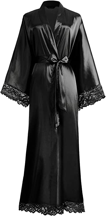 GR | Long bathrobe with spider pattern