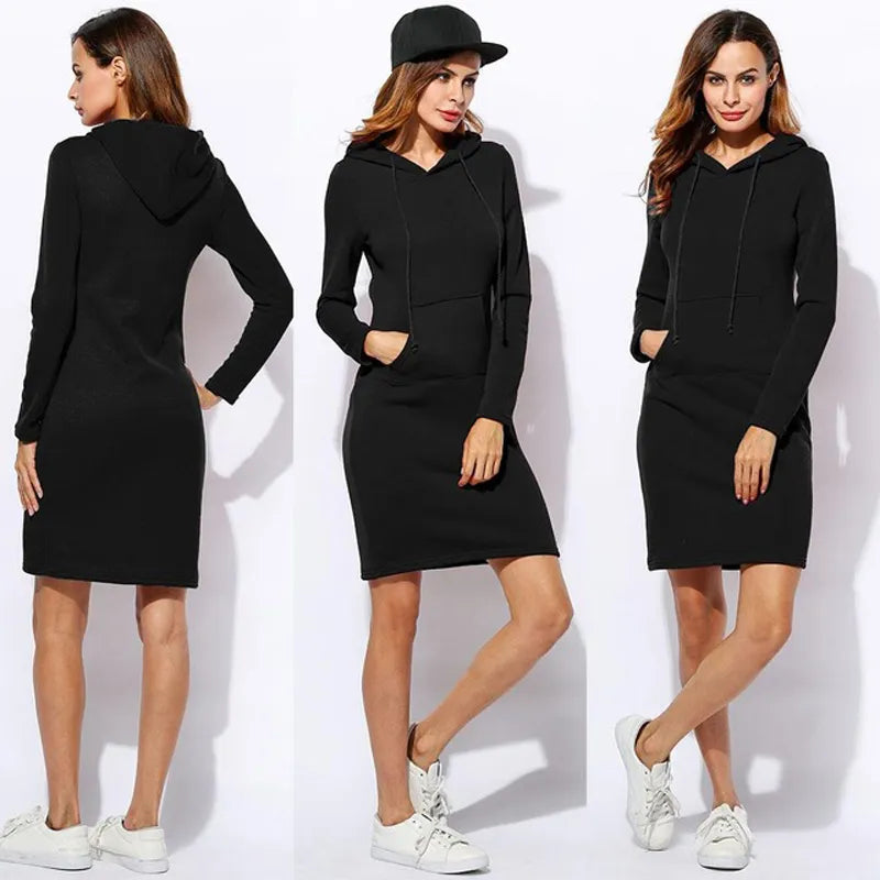 GR - Sweatshirt dress with hood
