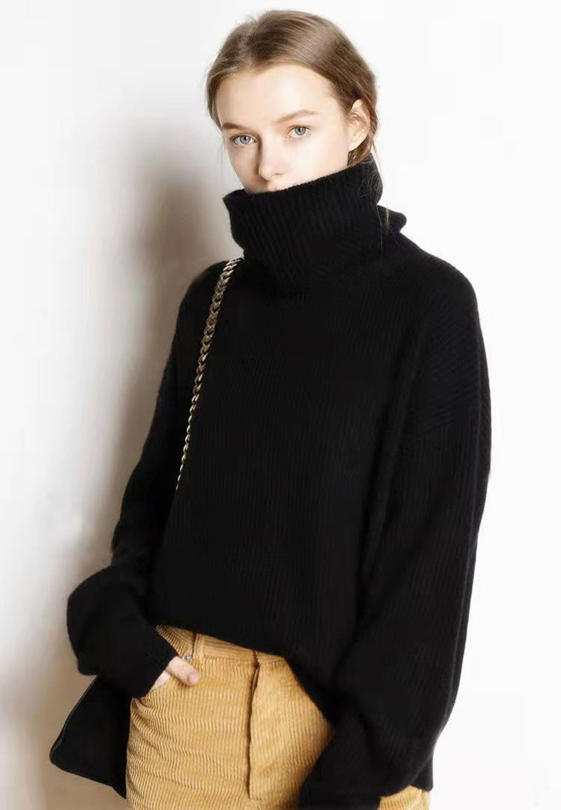 GR - Lockere Und Lässige Rollkragenpullover