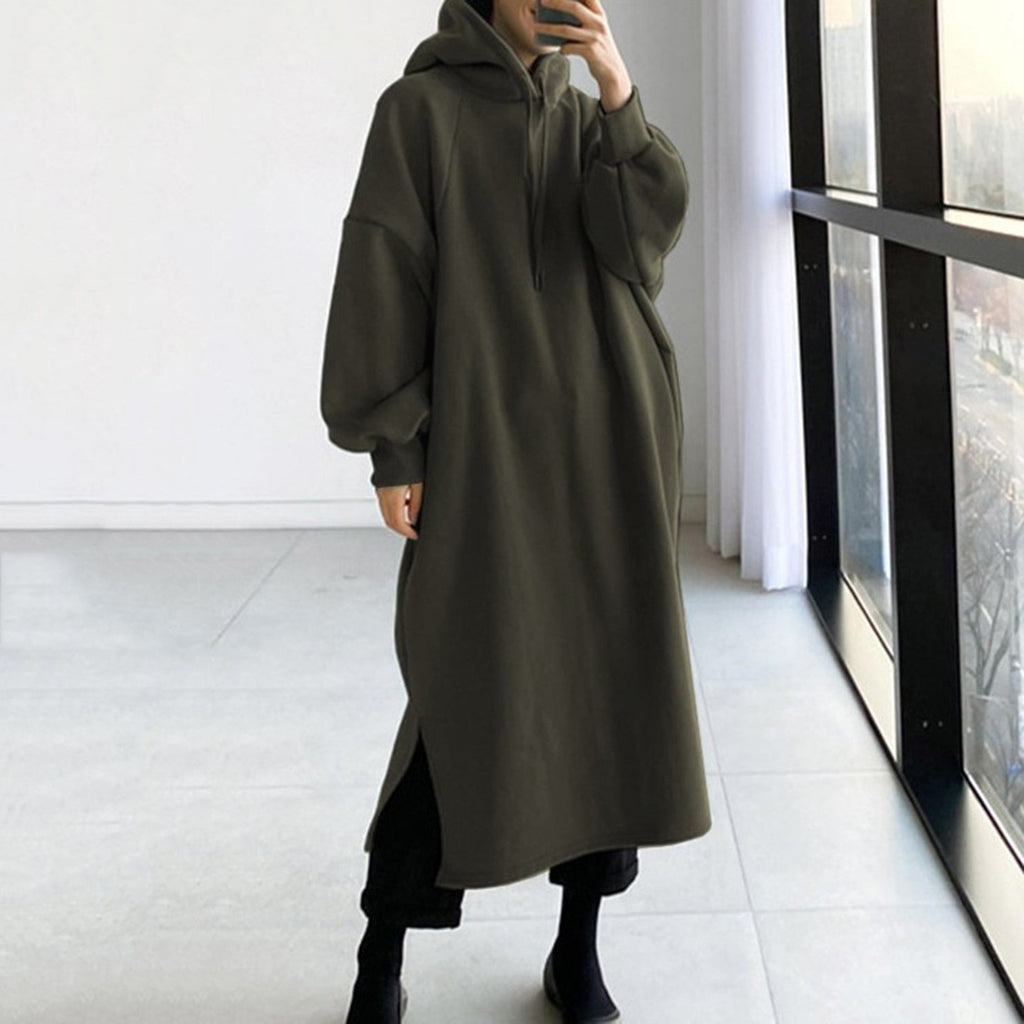 GR - Casual long-sleeved pullover with hood