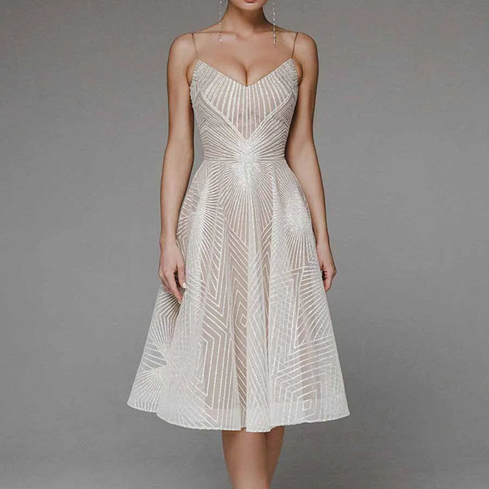 A dress full of elegance and grace. 