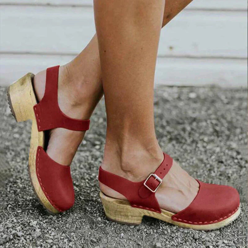 GR | Orthopedic Brown Wedge Sandals