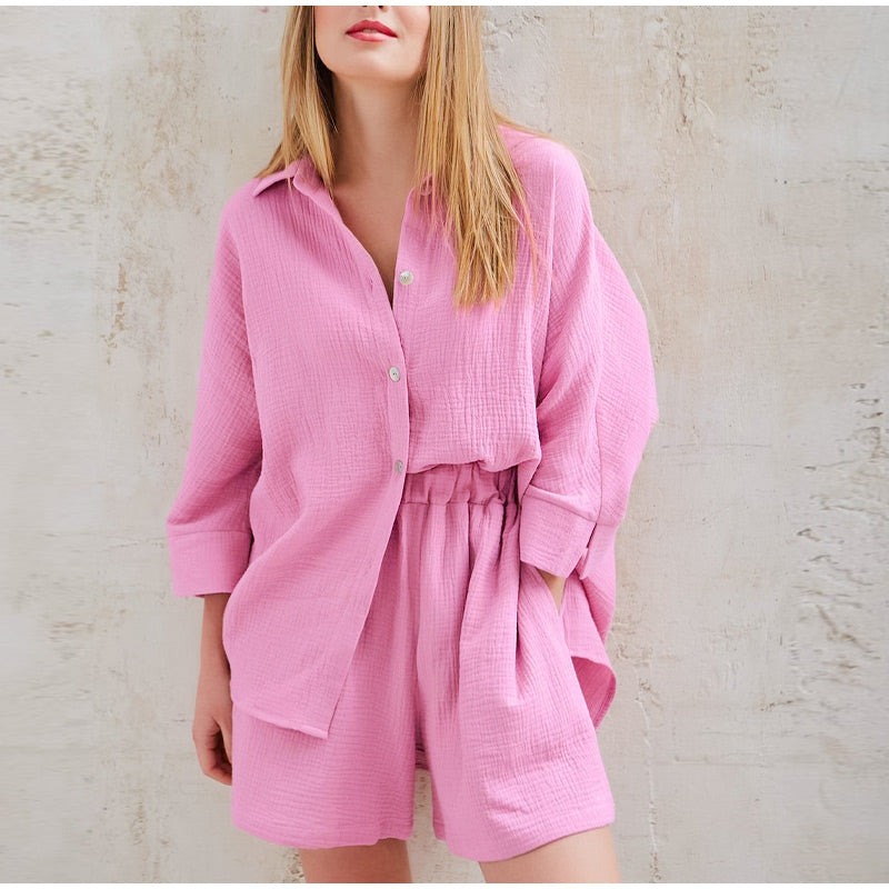 GR LINEN TWO-PIECE SUMMER SET 