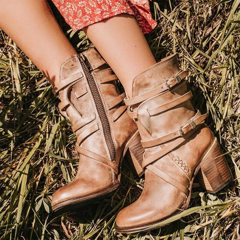 GR - Women's Winter Leather Boots