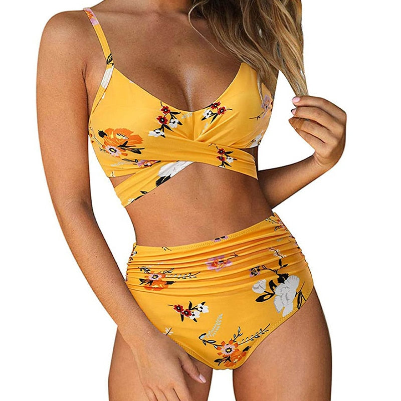 GR | Colorful high-waisted bikini for women 