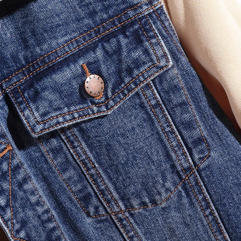 GR | Sleeveless denim vest in military style for outdoor use