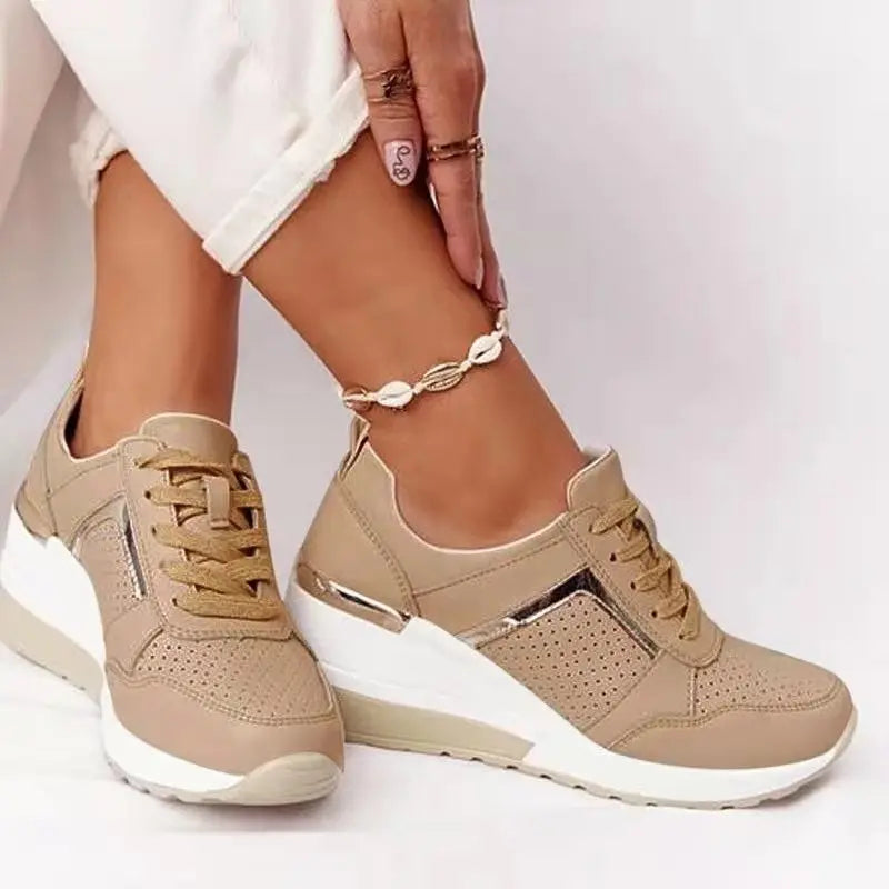 GR | Women's Platform Sneakers - Lightweight Casual Shoes