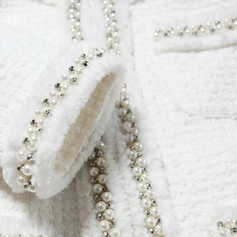 GR | White Tweed Jacket For Women