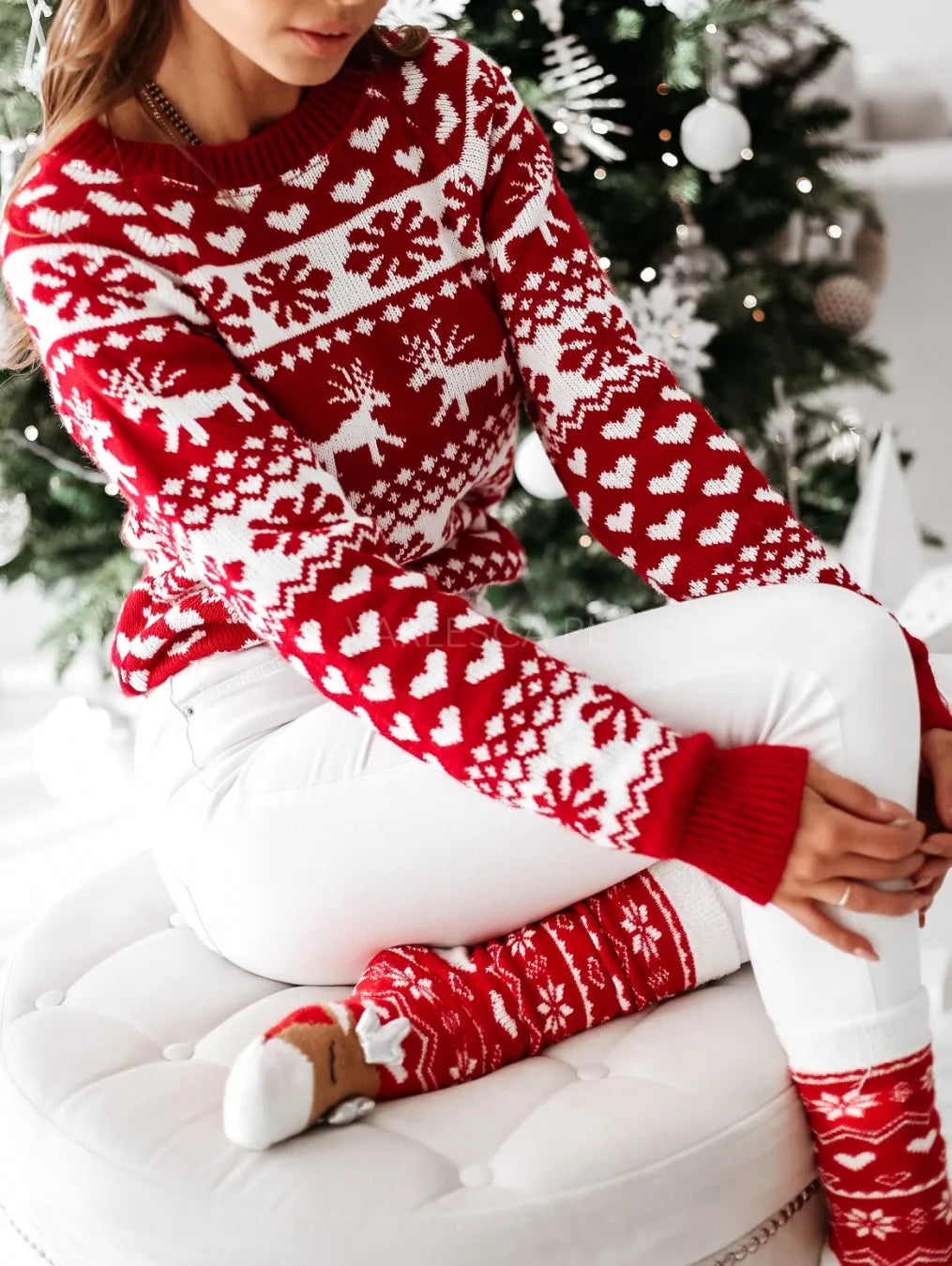 GR - Ugly Christmas Sweater - Classic Snowflake Motif