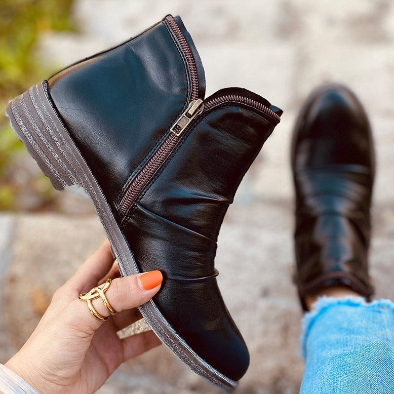 GR - Women's Zipper Ankle Boots