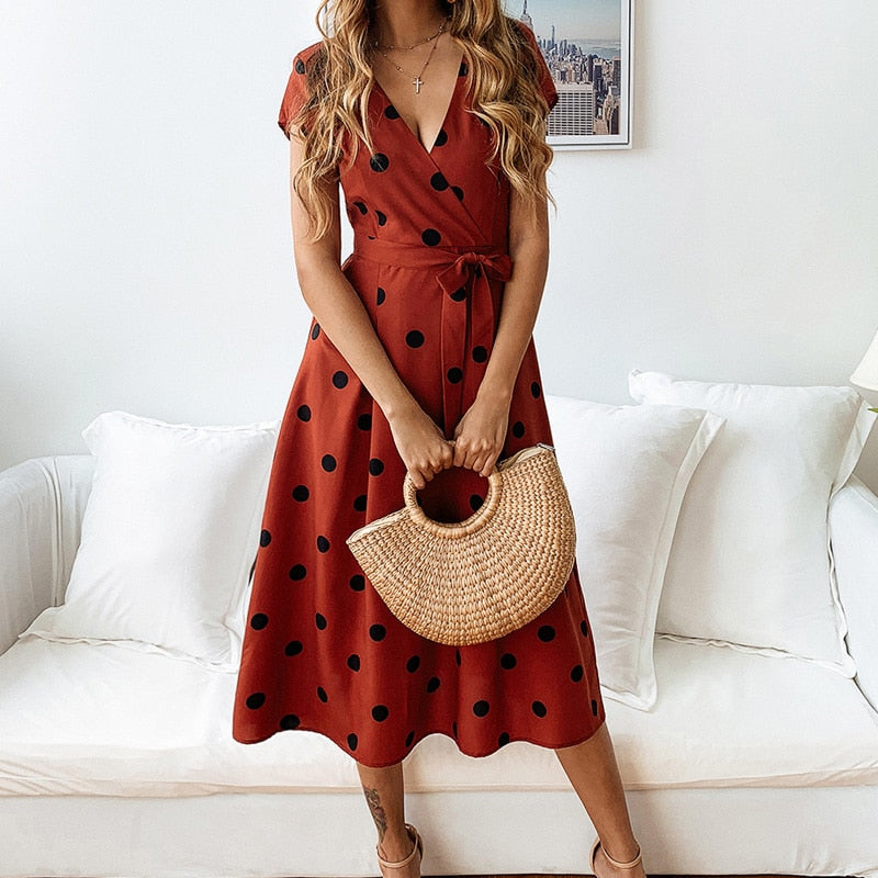 GR | Juna polka dot dress