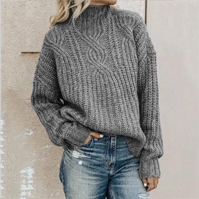 Oversized turtleneck sweater