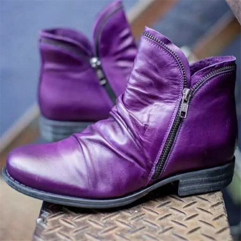 GR | Women's Zipper Boots 