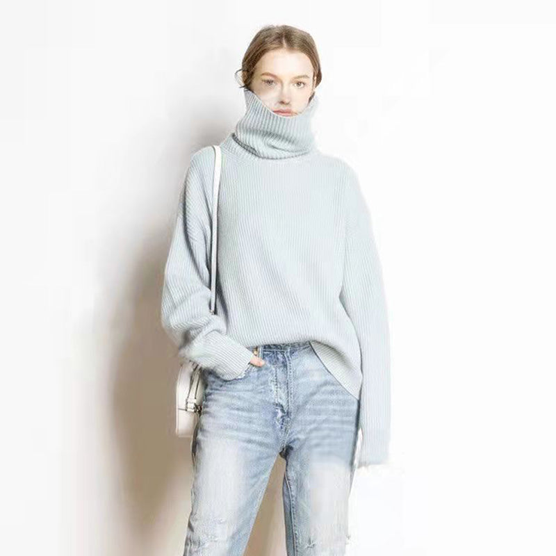GR - Lockere Und Lässige Rollkragenpullover