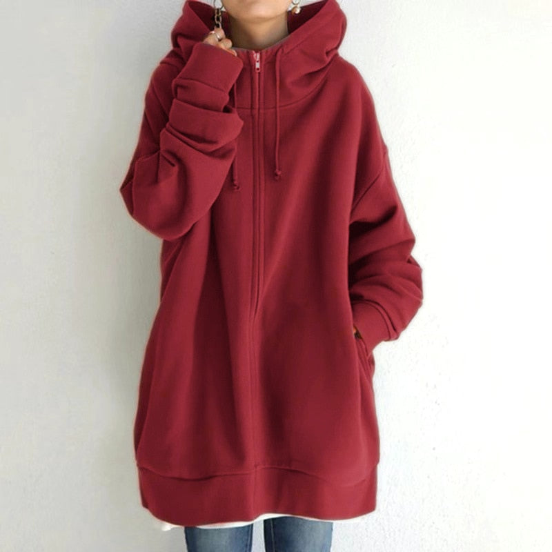 GR | Hyggelig Winter Pullover Hoodie in Oversizes 
