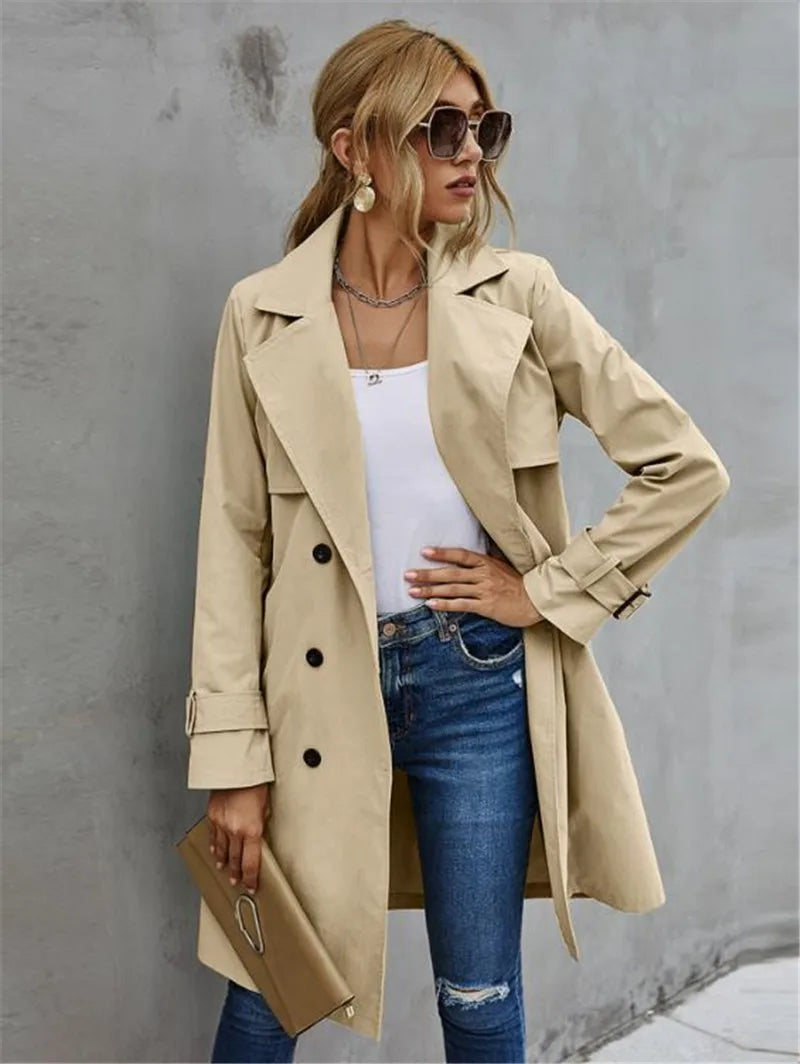 GR and Winter Trench Coat Jacket Women