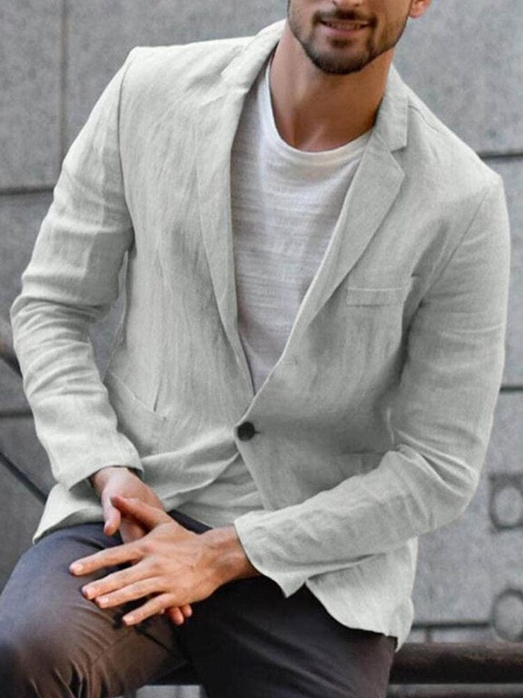 GR | Casual blazer made of soft cotton