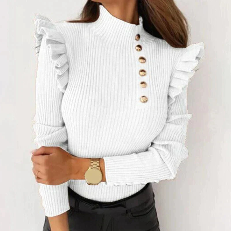 GR | Sweater Mit Rüschendruck