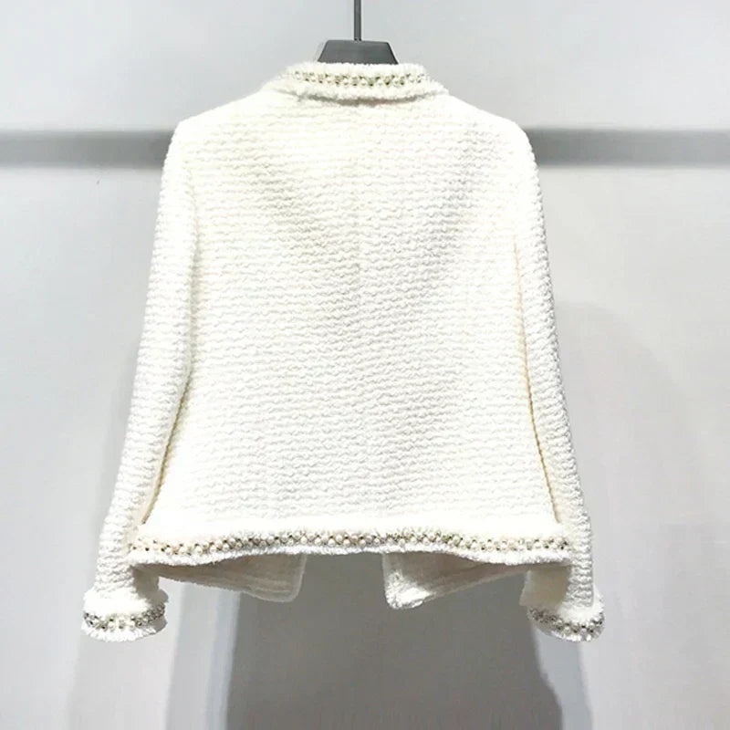 GR | White Tweed Jacket For Women
