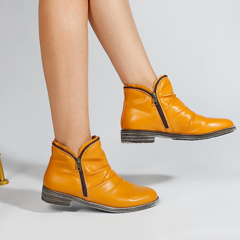 GR - Women's Zipper Ankle Boots