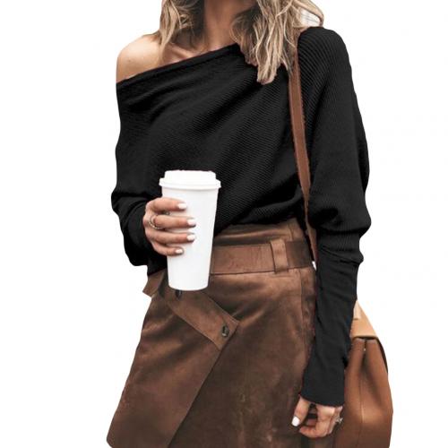 GR Sweater | Trendiger weicher schulterfreier Pullover