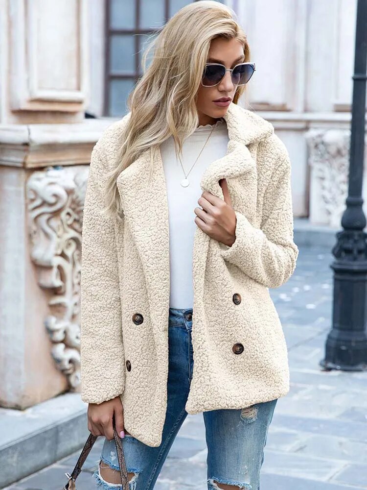 warm plush coat