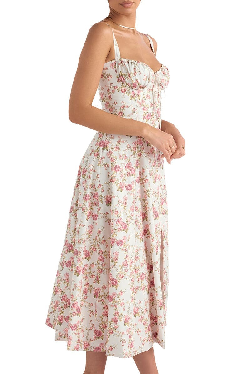 GR - Geblümtes Bustierkleid mit Taillenformung