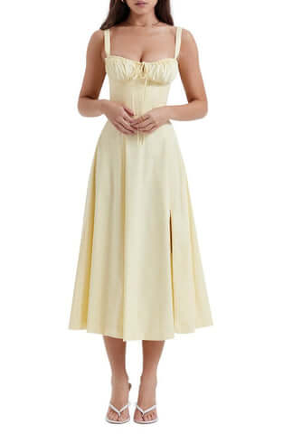 GR - Geblümtes Bustierkleid mit Taillenformung