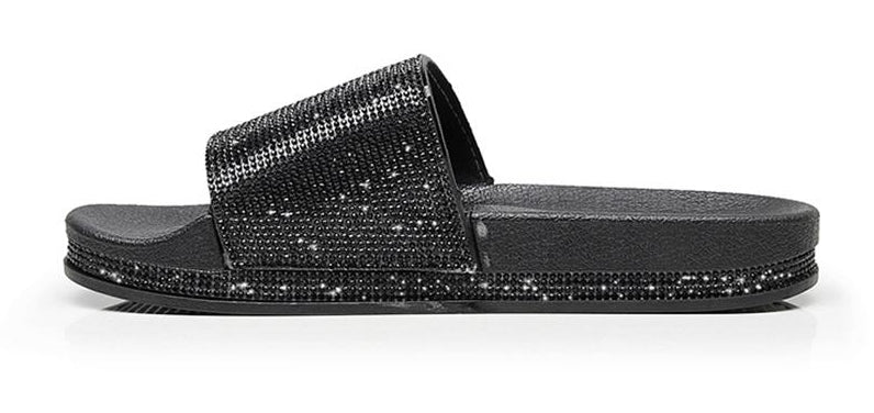 GR | Crystal Diamond Trim Sandals