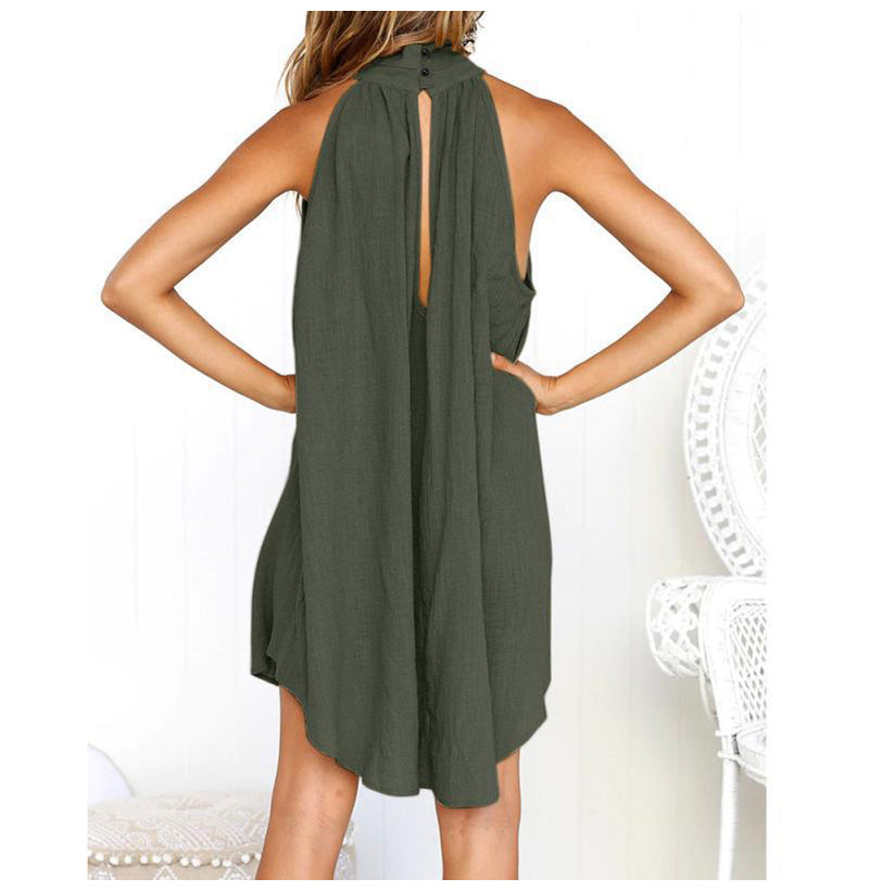 GR | Elegantes halblanges Sommerkleid