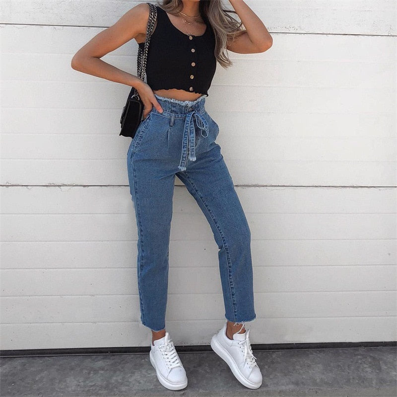 GR High-Waist Jeans | Figurbetonte Stretch-Jeans in Schwarz