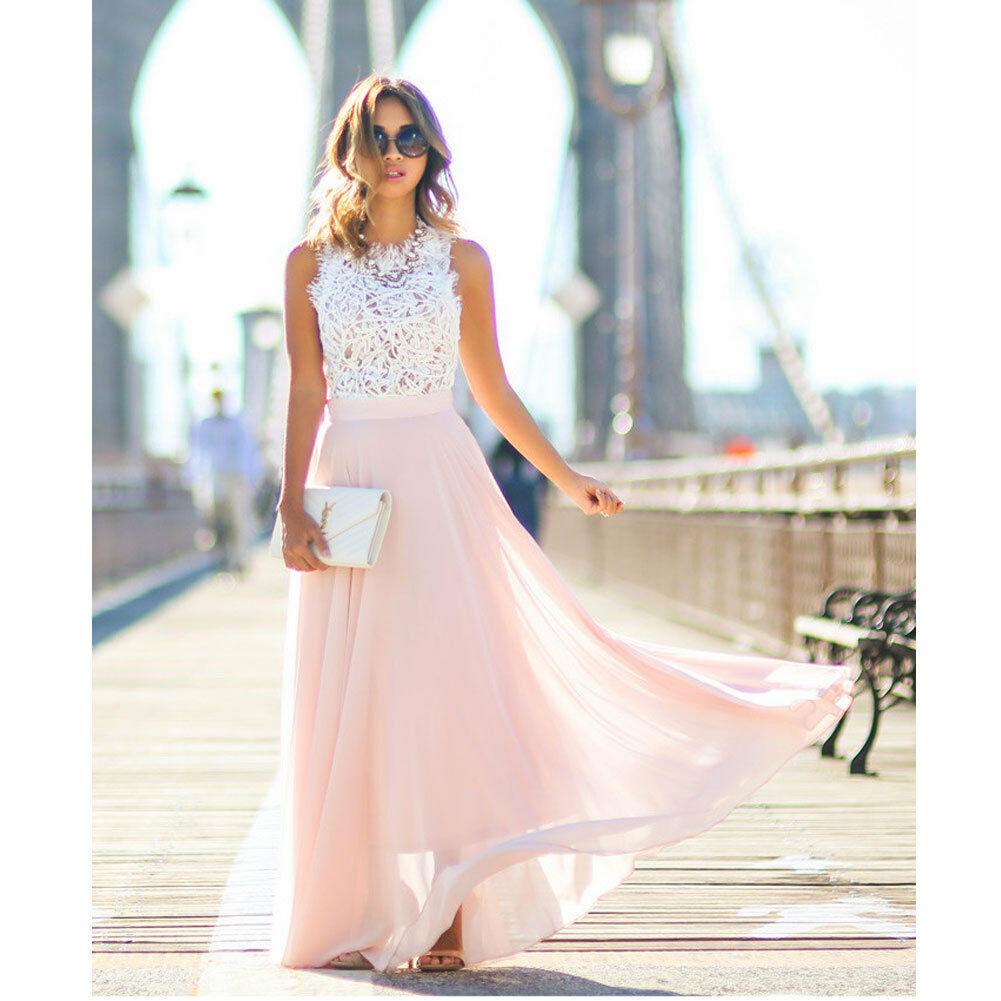 GR | Sleeveless dress Elegant lace top Flowing long skirt Festive wear
