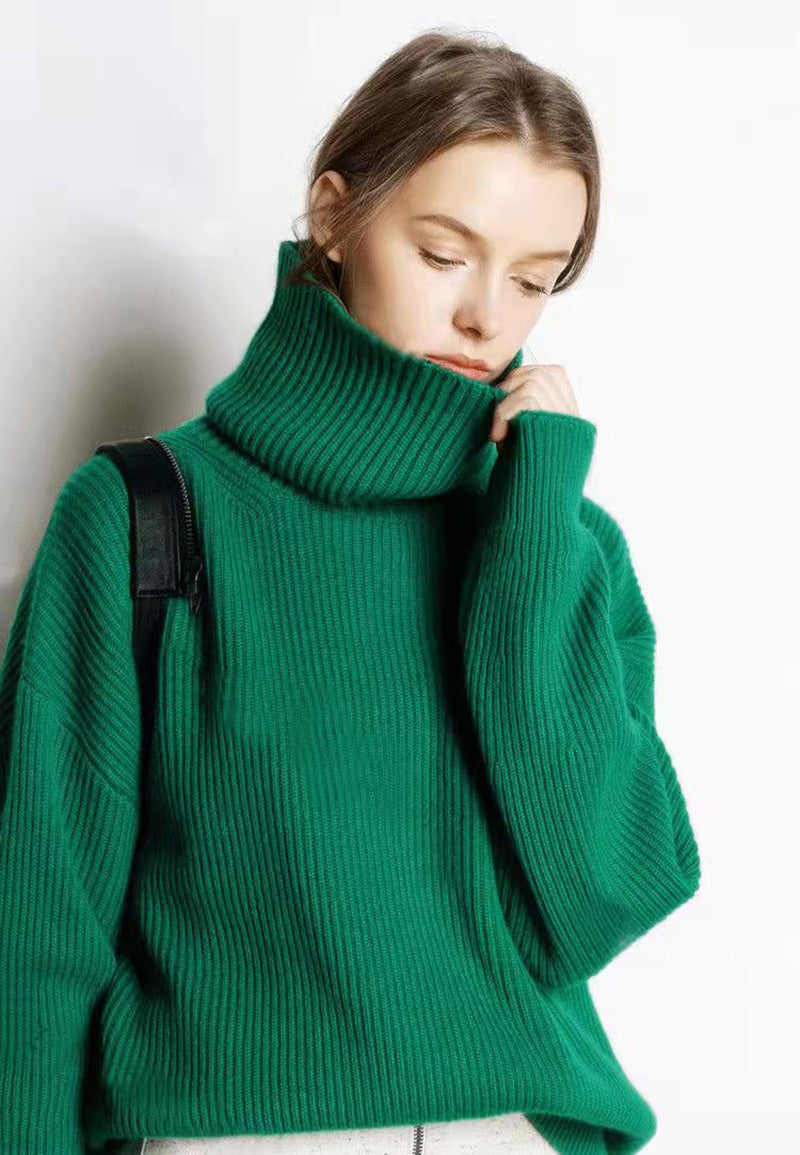 GR - Lockere Und Lässige Rollkragenpullover