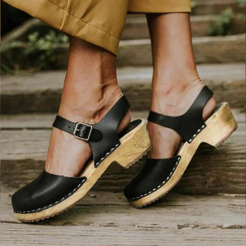 GR | Orthopedic Brown Wedge Sandals