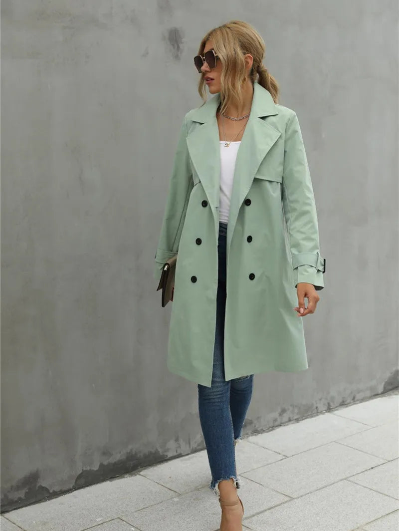 GR and Winter Trench Coat Jacket Women
