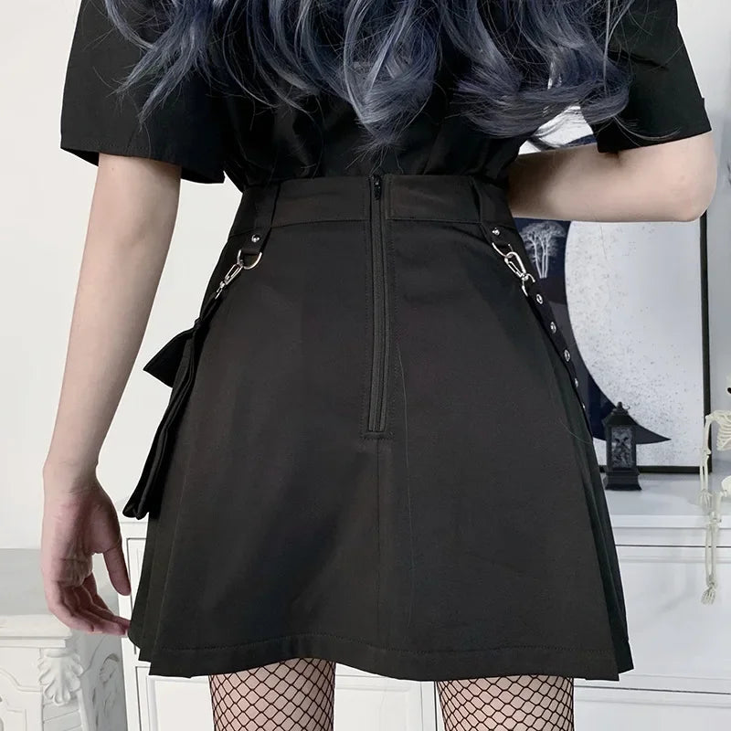 High-waisted miniskirt