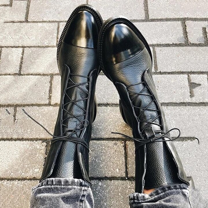 GR | Vintage ankle boots with heels for women