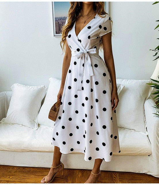 GR | Juna polka dot dress