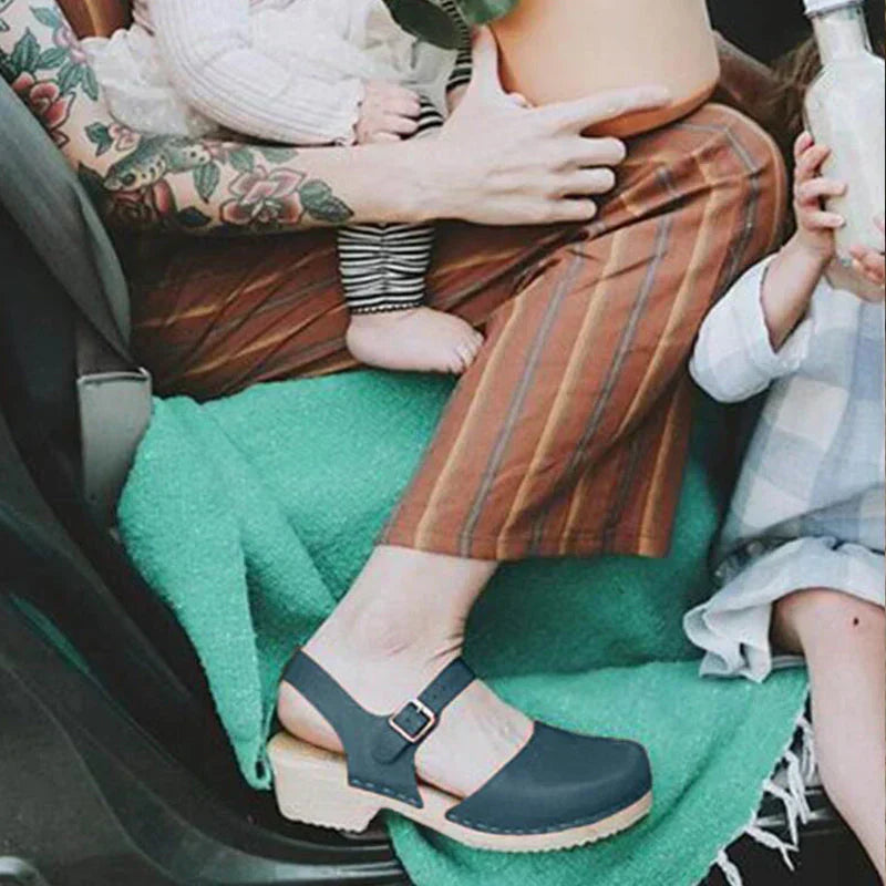 GR | Orthopedic Brown Wedge Sandals