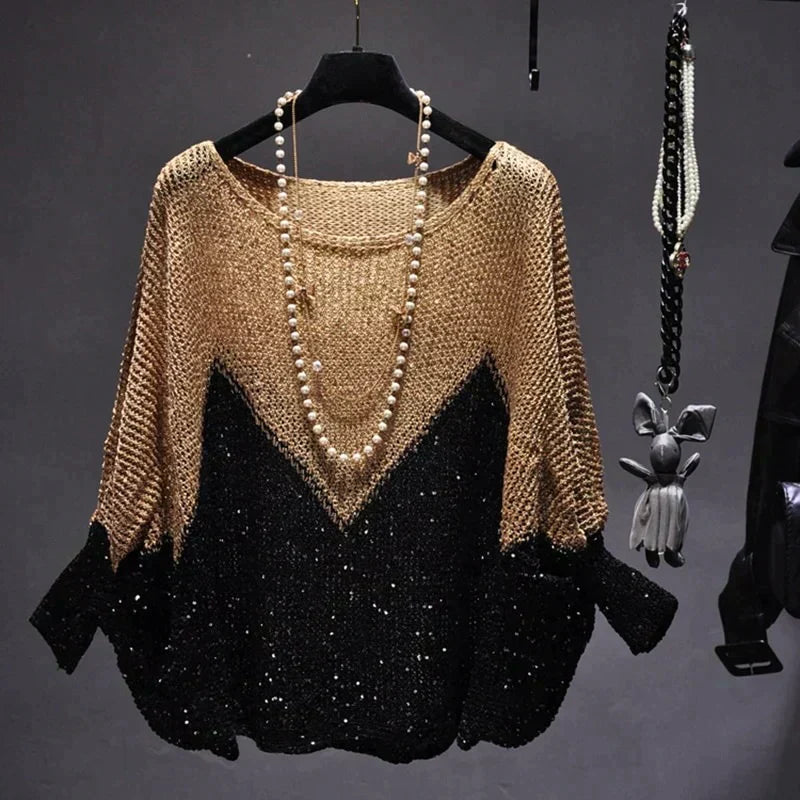 GR | Luxurious sequined sweater