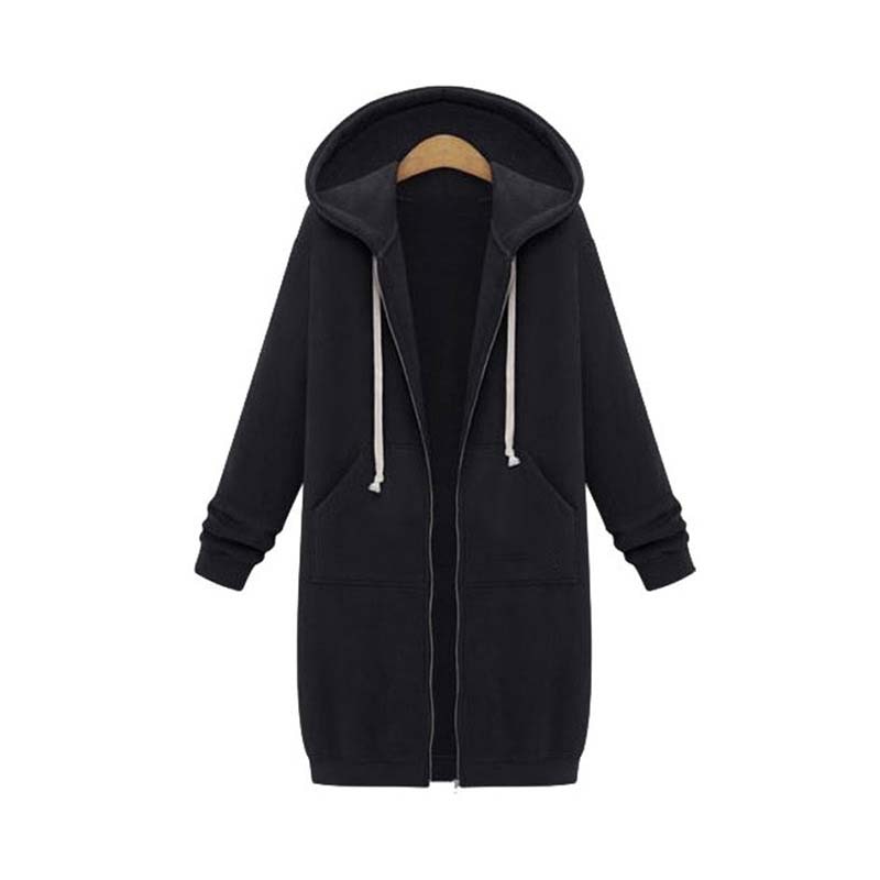 GR | Long, stylish sweatshirt jacket