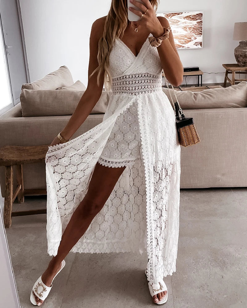 GR | Jumpsuit with lace print