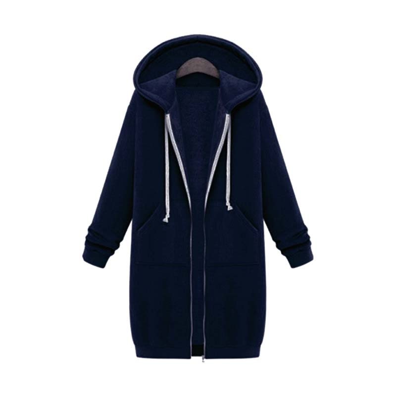 GR | Long, stylish sweatshirt jacket