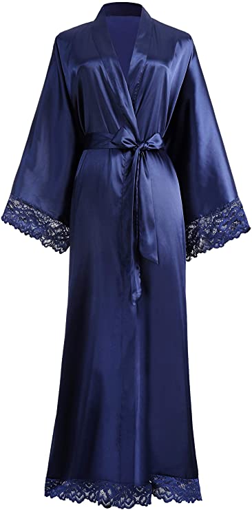 GR | Long bathrobe with spider pattern
