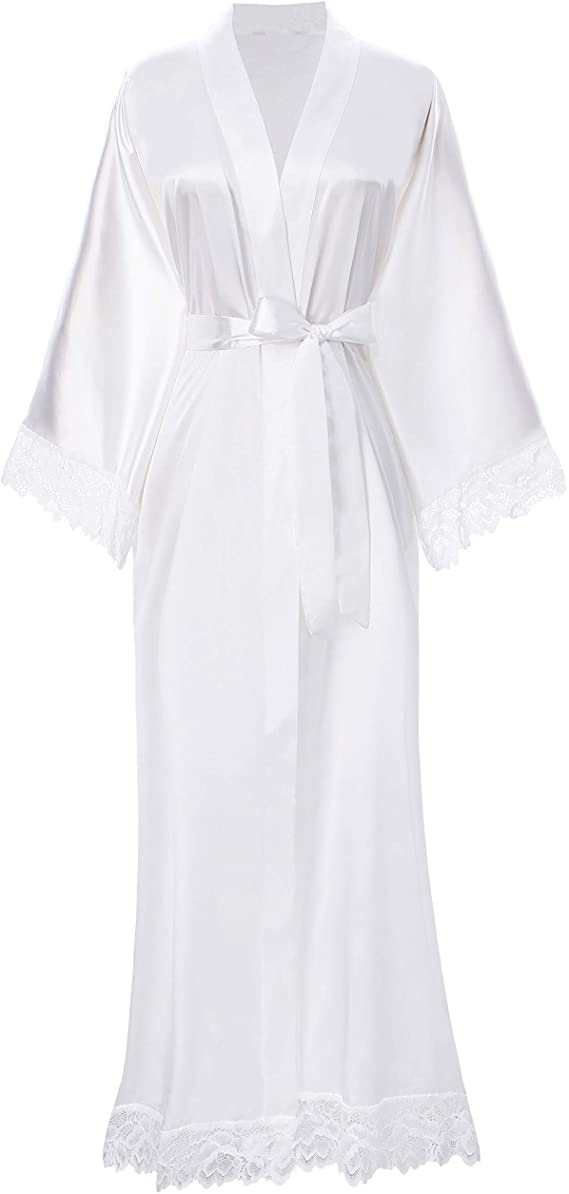 GR | Long bathrobe with spider pattern