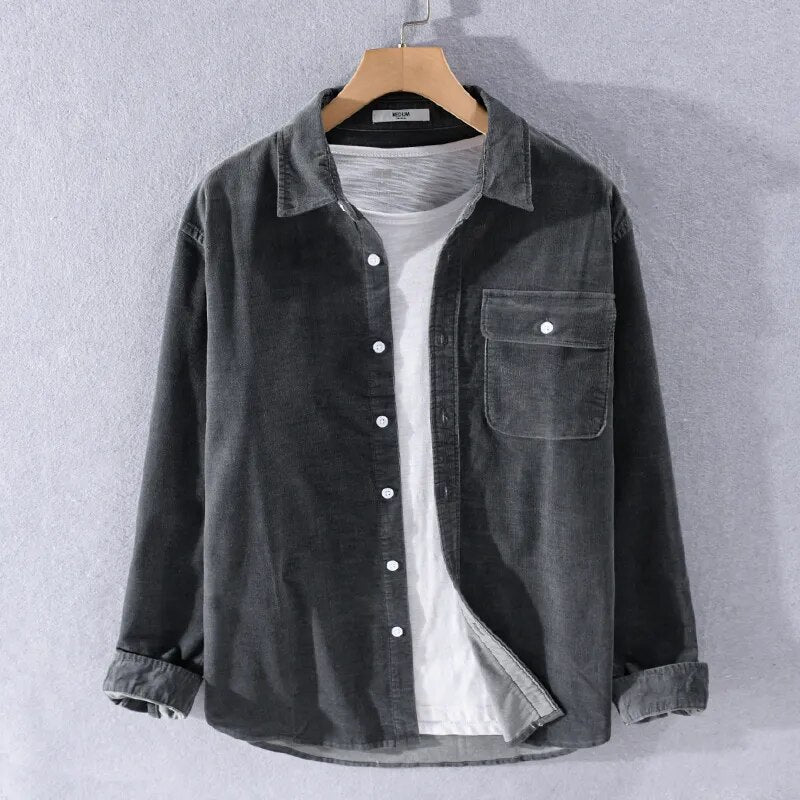 GR | Long-sleeved overshirt made of soft denim