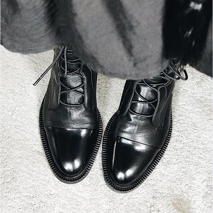 GR | Vintage ankle boots with heels for women