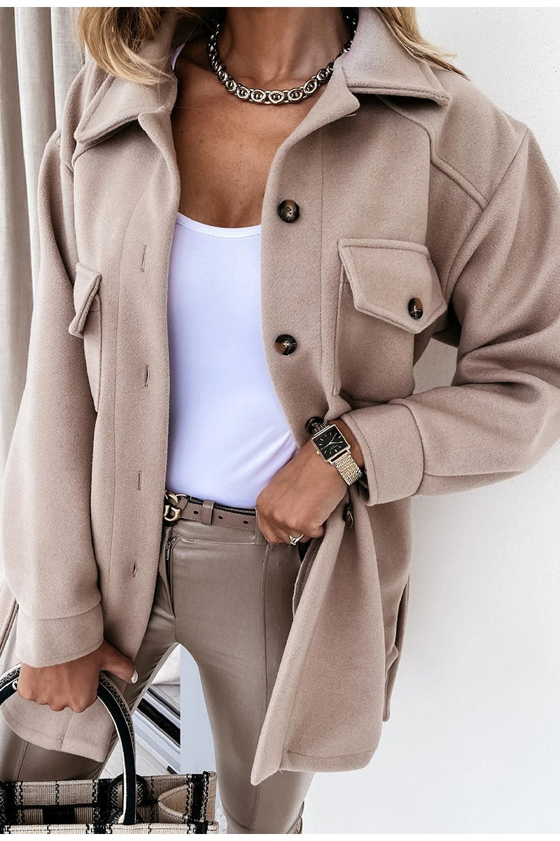 Fashionable spring jacket - mid-length coat