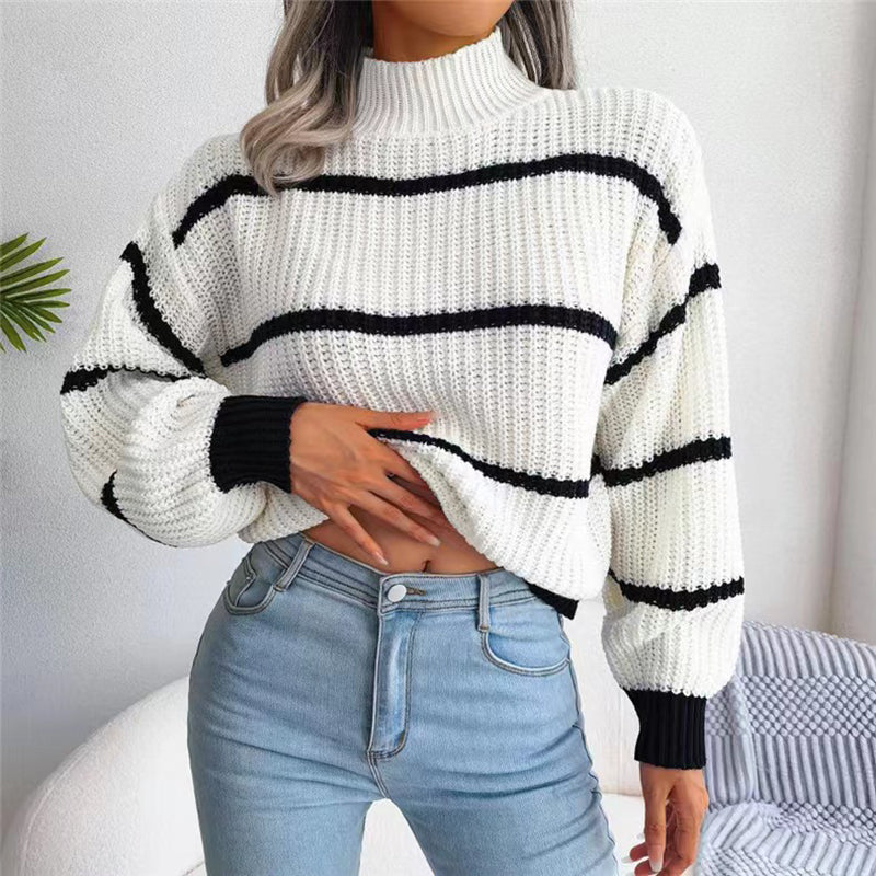 GR | Striped Knit Sweaters for Women